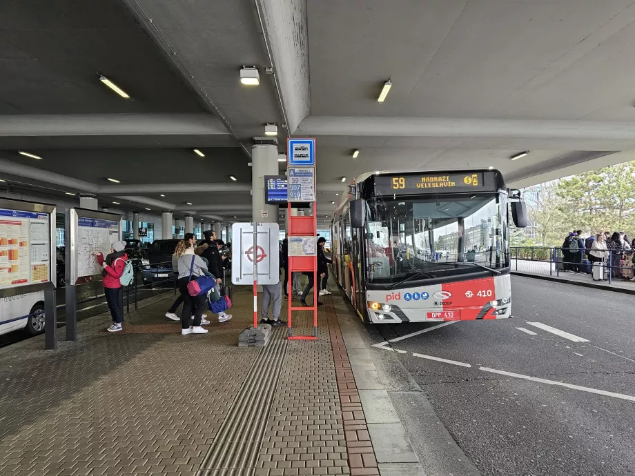 Trolleybus stop, Terminal 2