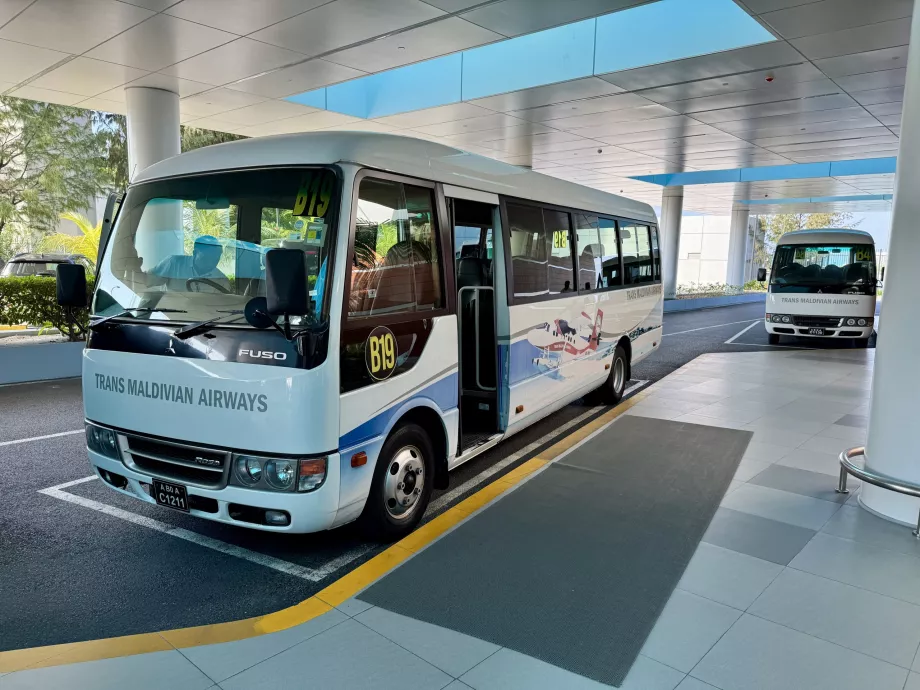 Trans Maldivian Airways minibus