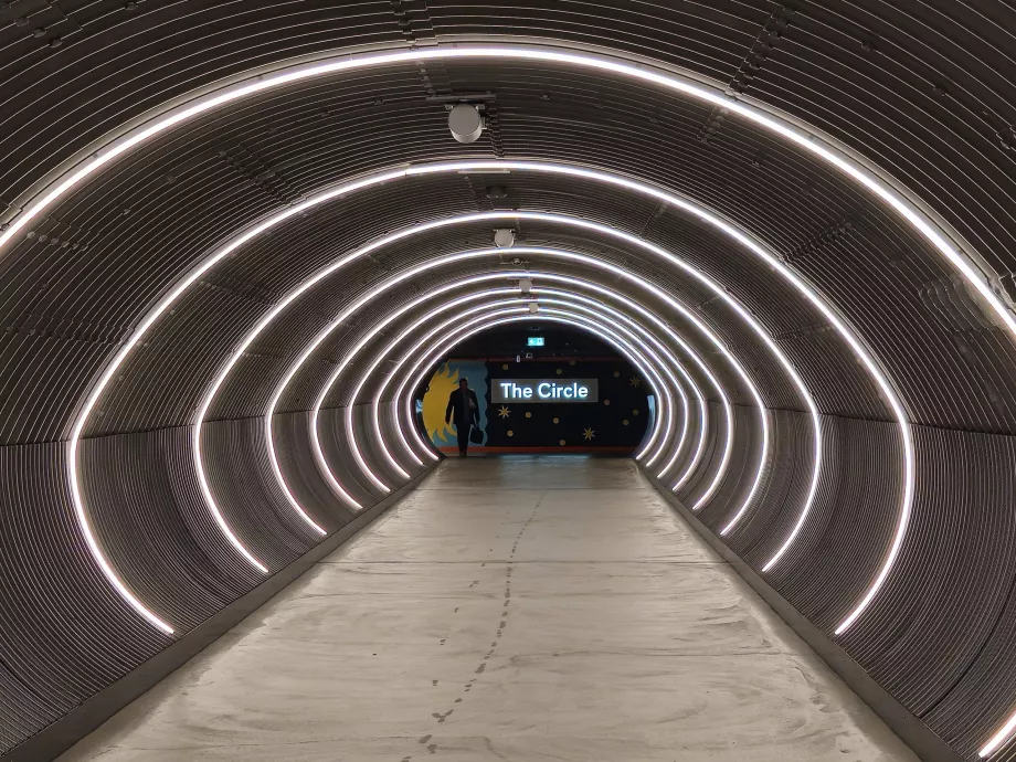 Tunnel to "The Circle" shopping centre