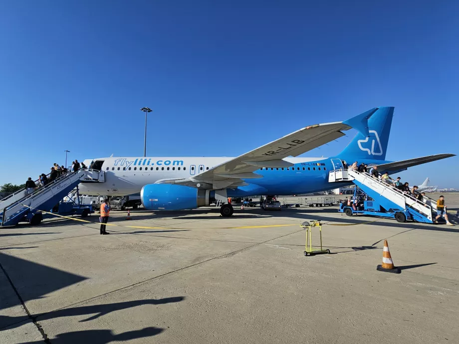 Airbus A320 FlyLili at Burgas Airport