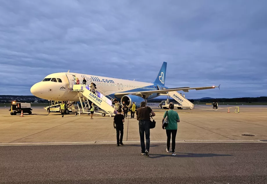 Airbus A320 Fly Lili at České Budějovice Airport