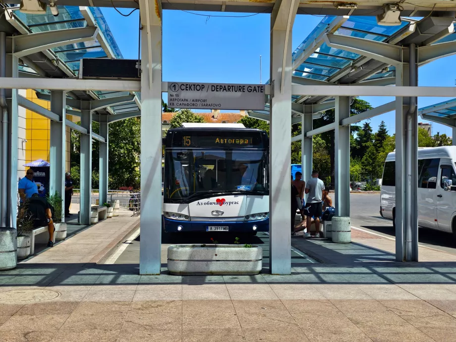 Line 15 at the bus station