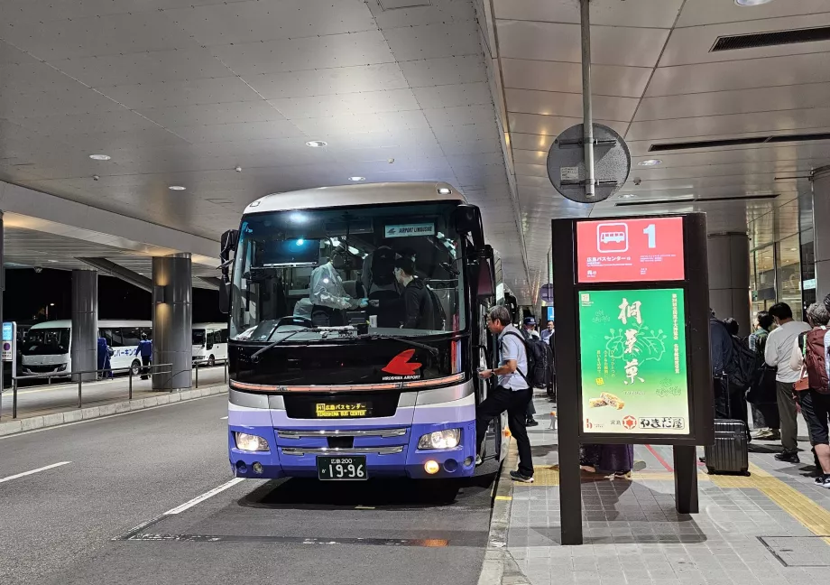 Bus to the centre of Hiroshima