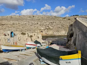 Blue Grotto dock