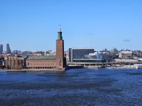 View of Stockholm City Hall from Mariaberget