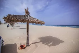 Sandy beach in Cape Verde