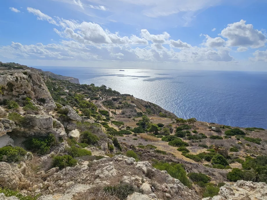 Fields along the Dingli Cliffs