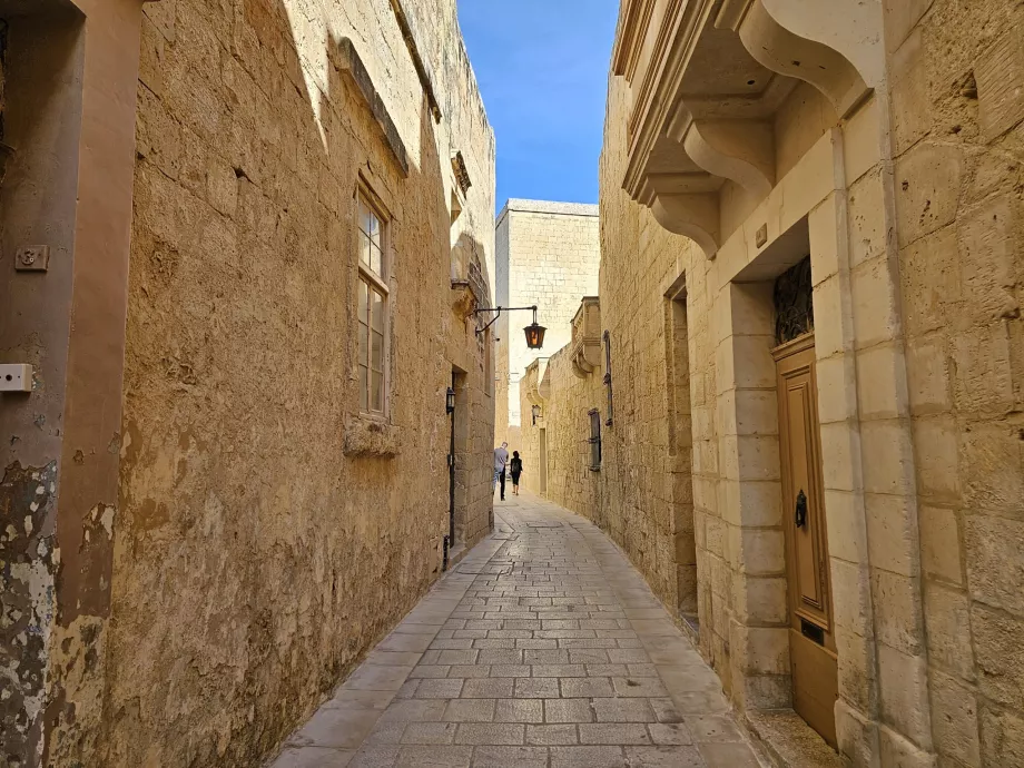 Streets of the old town of Mdina