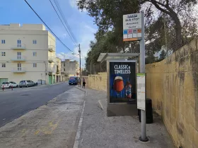 Bus stop in Malta