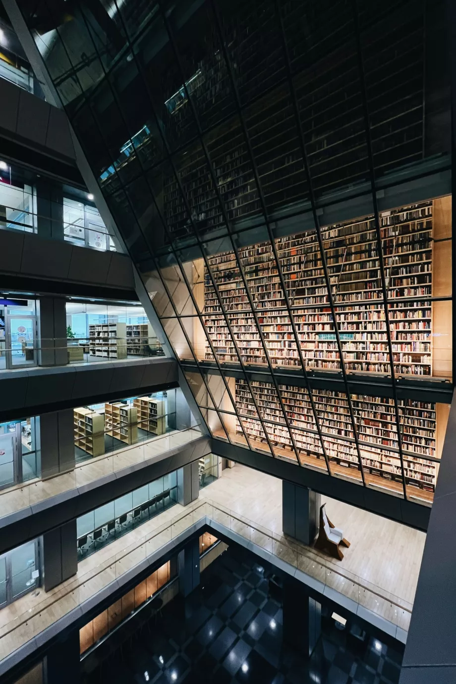 Interior of the National Library of Latvia