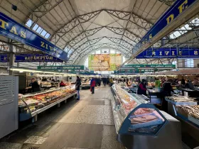 Inside the Central Market in Riga
