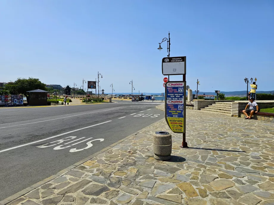 Bus stops in old Nessebar