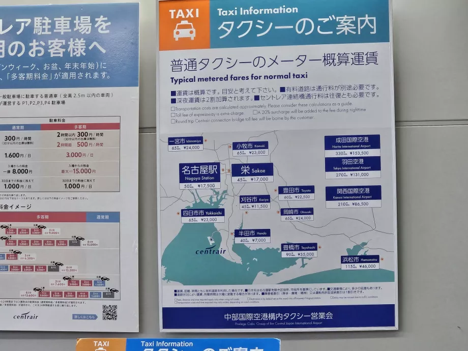 Taxi prices