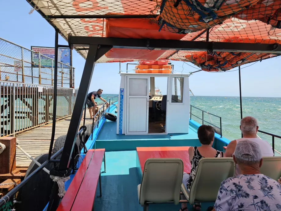 Interior of the boat