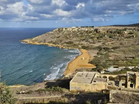 View of Ramla Bay from Calypso Cave
