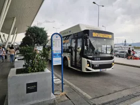 Bus stop in front of Terminal 2