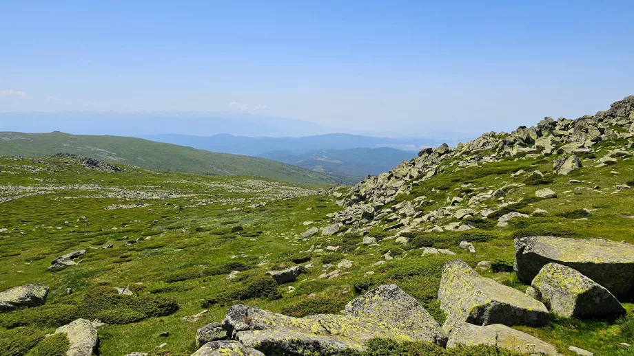 View of the Vitosha and Rila mountains