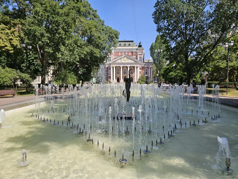 Fountain in front of the Ivan Vazov Theatre