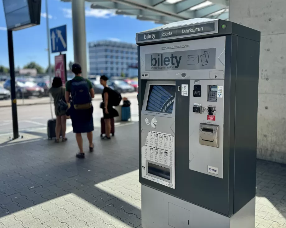 Ticket machine at the airport