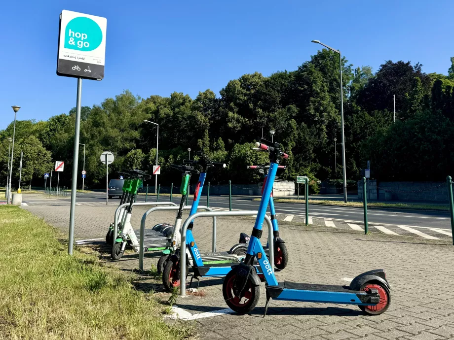 Electric scooters in Poznan