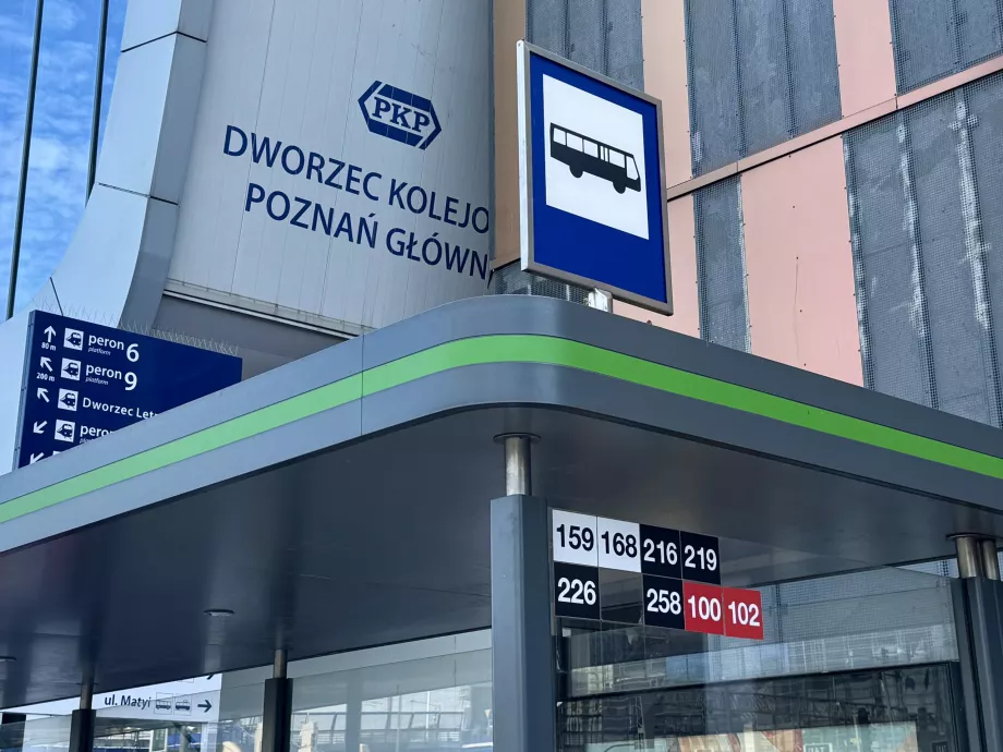 Bus stop in Poznan