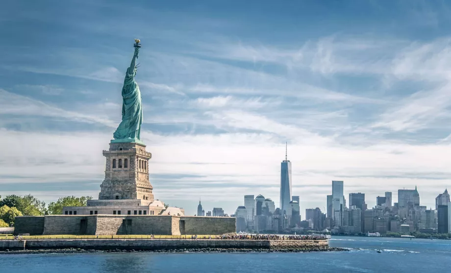 Statue of Liberty and Manhattan