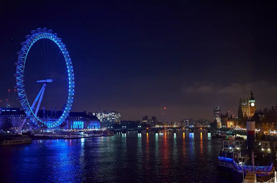 Night London Eye