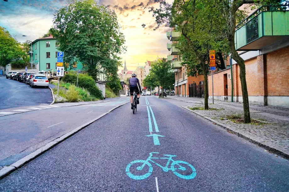 Cycle paths in Gothenburg